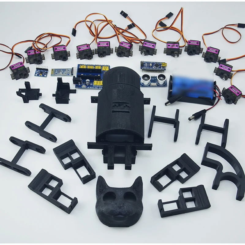 12 Dof Quadruped Bionic Robot Cat for Arduino Programming Original Open Source Code Android App Programming - Image 5
