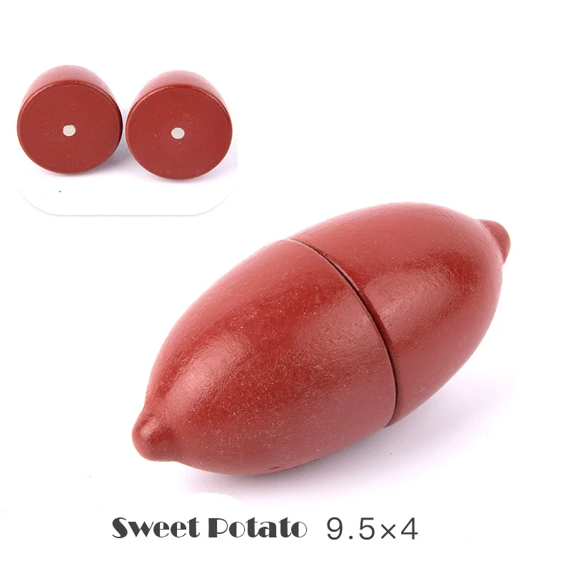 Magnetic Wooden Cutting Fruits Vegetables Pretend Play Simulation Kitchen Toys Classic Game Montessori Educational Toys For Kids - Image 12