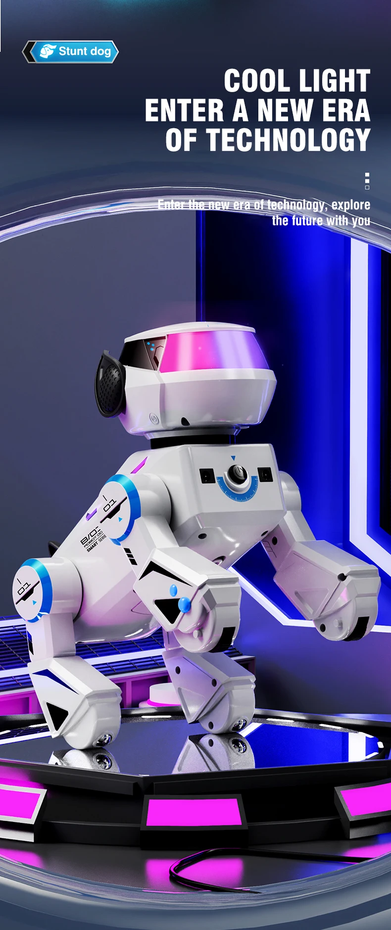 2 in 1 Intelligent Remote Control Robot Dog Electronic Stunt Command Programmable Touch-sense Music Song Children Toys for Boys - Image 13