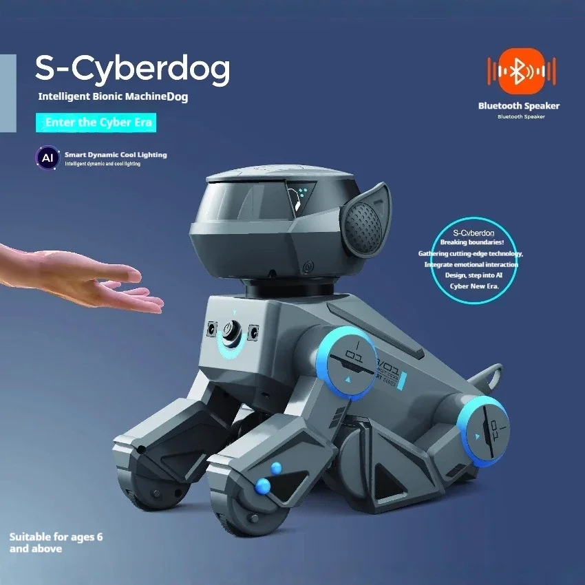 Ai Smart Robot Dog Gesture Touch Remote Control Bluetooth Speaker Song Programmable Cool Lighting Toy For Kids Aged 6+Interactio - Image 13