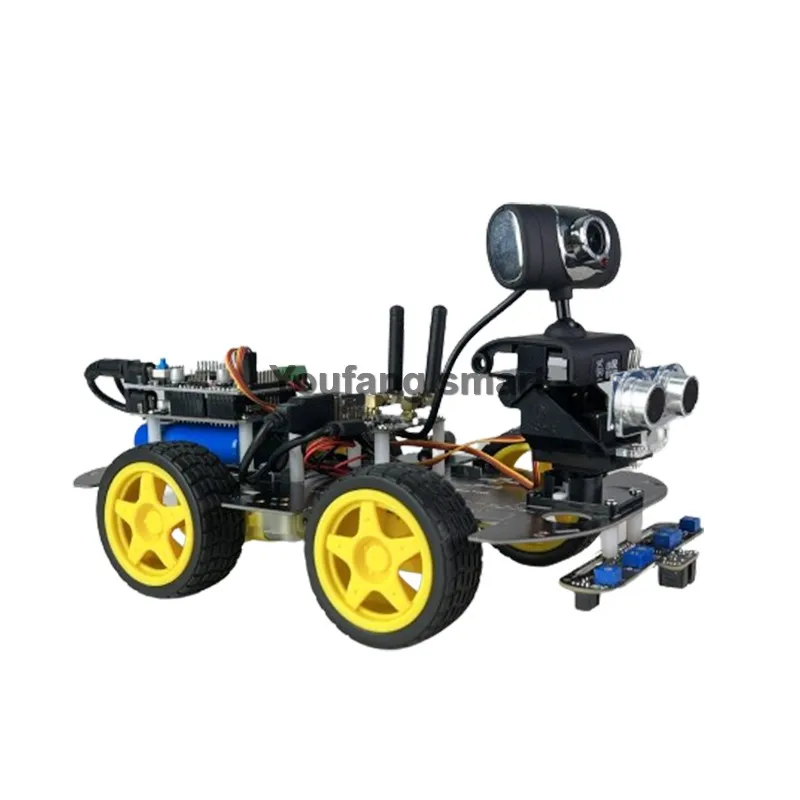 APP Control 4WD Robot Car WiFi Bluetooth Video Line Following Obstacle Avoiding RC Tank For Arduino Programmable Robot DIY Kit