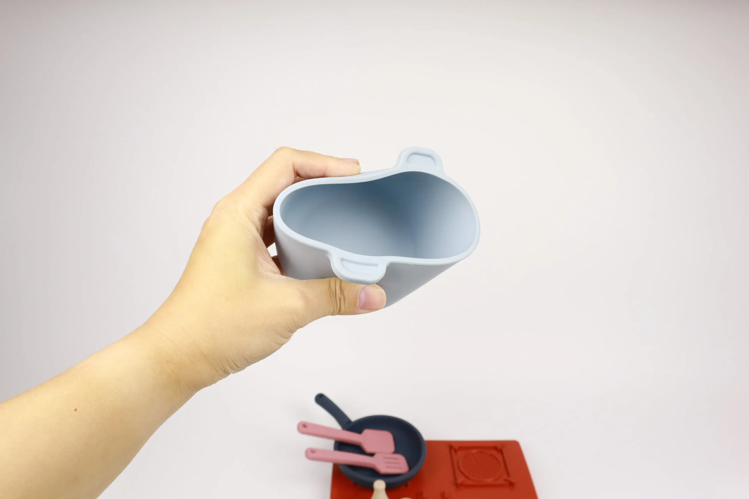 Silicone Kitchen Toy Set Pot Cooking For Toddler Educational Developmental Best Gift - Image 3