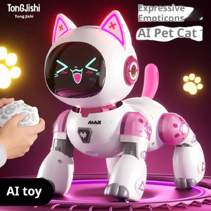 Ai Remote Control Dancing Cat Robot Expression Interactive Intelligent Pet Toy Suitable For Girls Aged 3 To 6 As Birthday Gifts