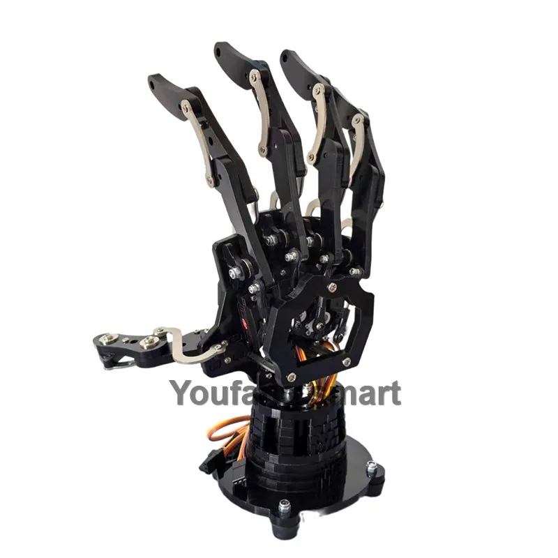 5 Dof Robot Hand with Base Humanoid Robotic Finger Bionic Assembled Mechanical Manipulator Claw for Arduino Programmable Robot - Image 9