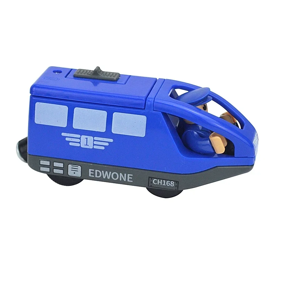Magnetic Electric Train Car Locomotive Wooden Track Slot Diecast Railway With Two Carriages Train Wood Kid Toy Biro Leduo Track - Image 26