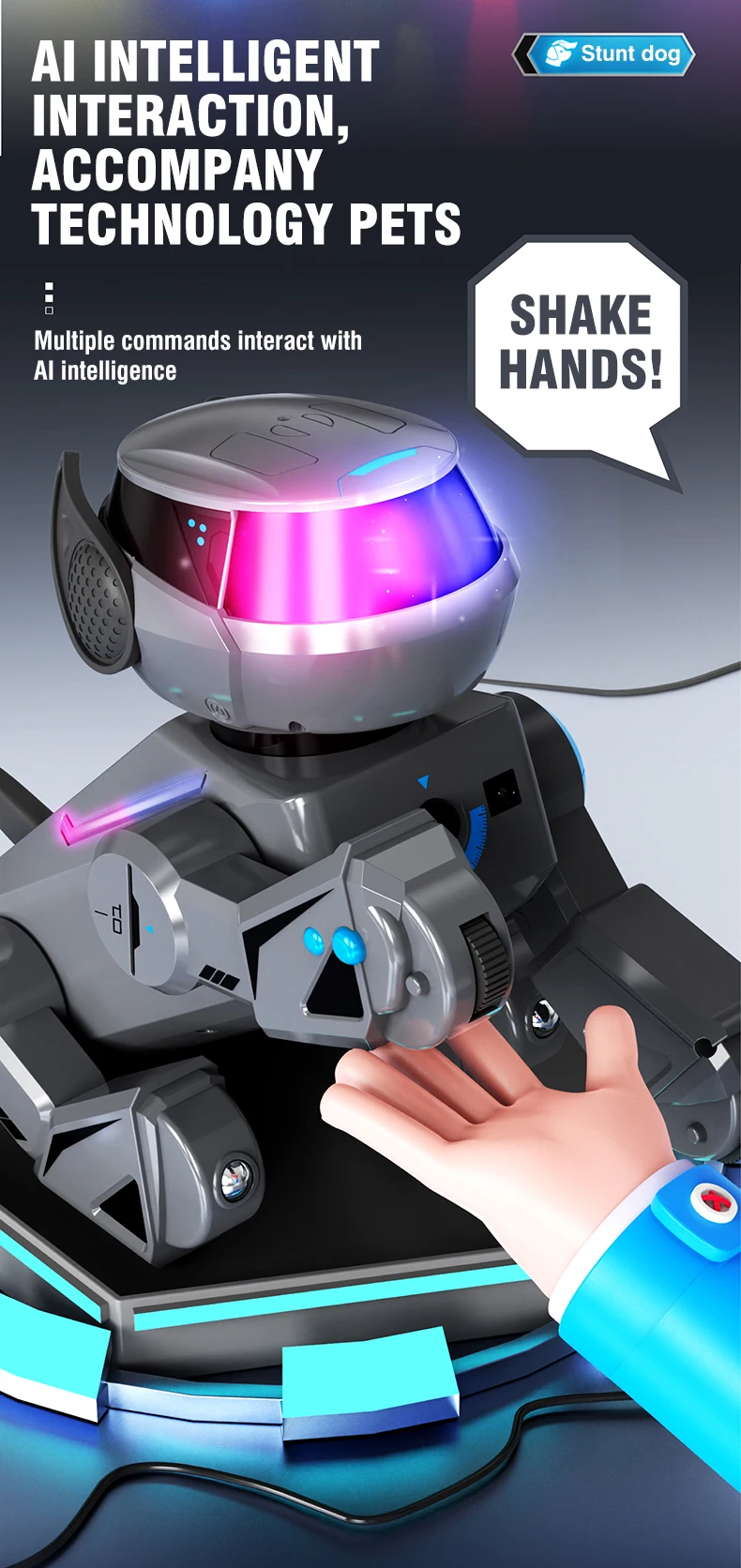 2 in 1 Intelligent Remote Control Robot Dog Electronic Stunt Command Programmable Touch-sense Music Song Children Toys for Boys - Image 18