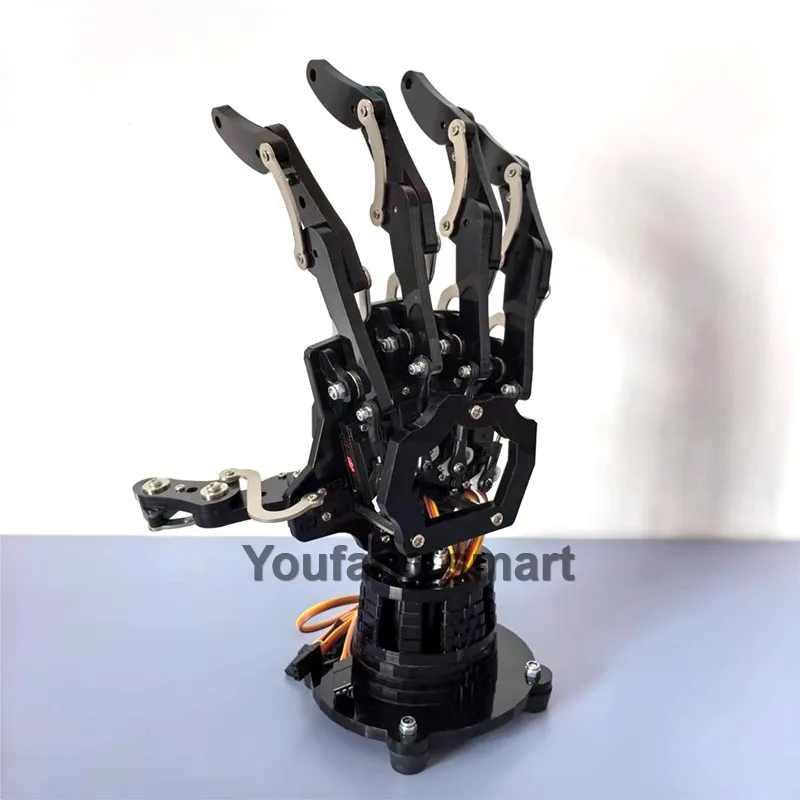 5 Dof Robot Hand with Base Humanoid Robotic Finger Bionic Assembled Mechanical Manipulator Claw for Arduino Programmable Robot - Image 23