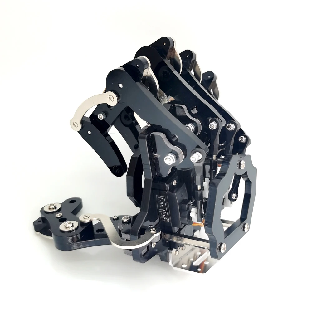 5 Dof Robot Hand with Base Humanoid Robotic Finger Bionic Assembled Mechanical Manipulator Claw for Arduino Programmable Robot - Image 4