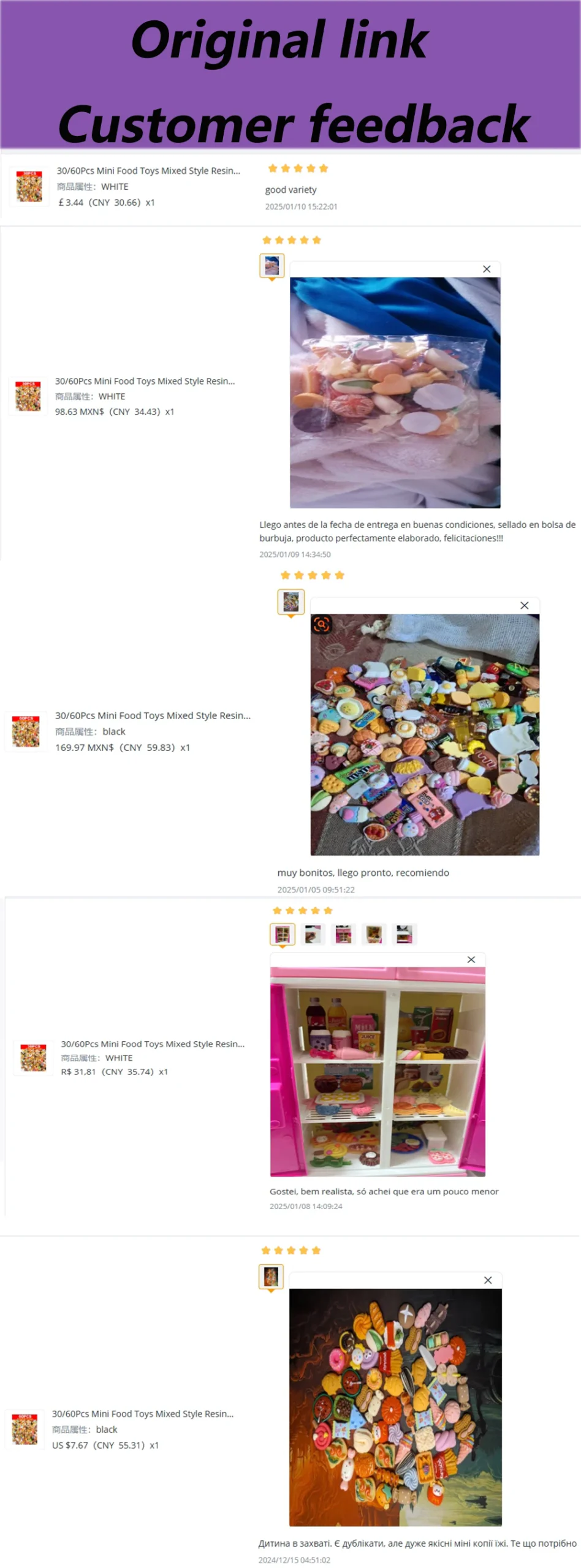 30/60Pcs Mini Food Toys Mixed Style Resin Food Dolls Kitchen Pretend Play Mini Food Dolls Diy Accessories For Adults And Teens - Image 9